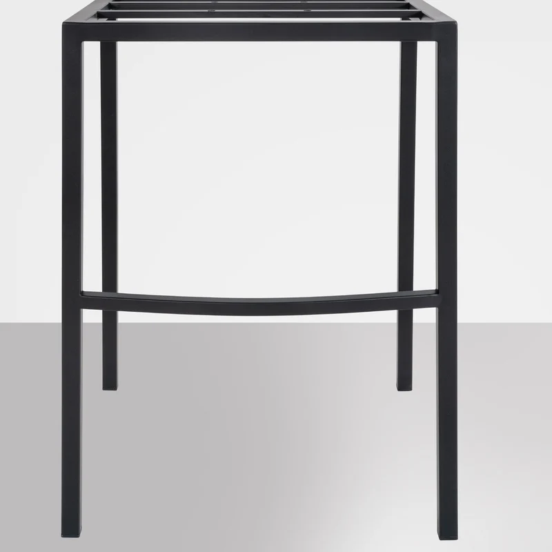 Tabouret de bar x1 assise enveloppante capitonnée en velours marron avec structure à 4 pieds en métal noir 10_0006458