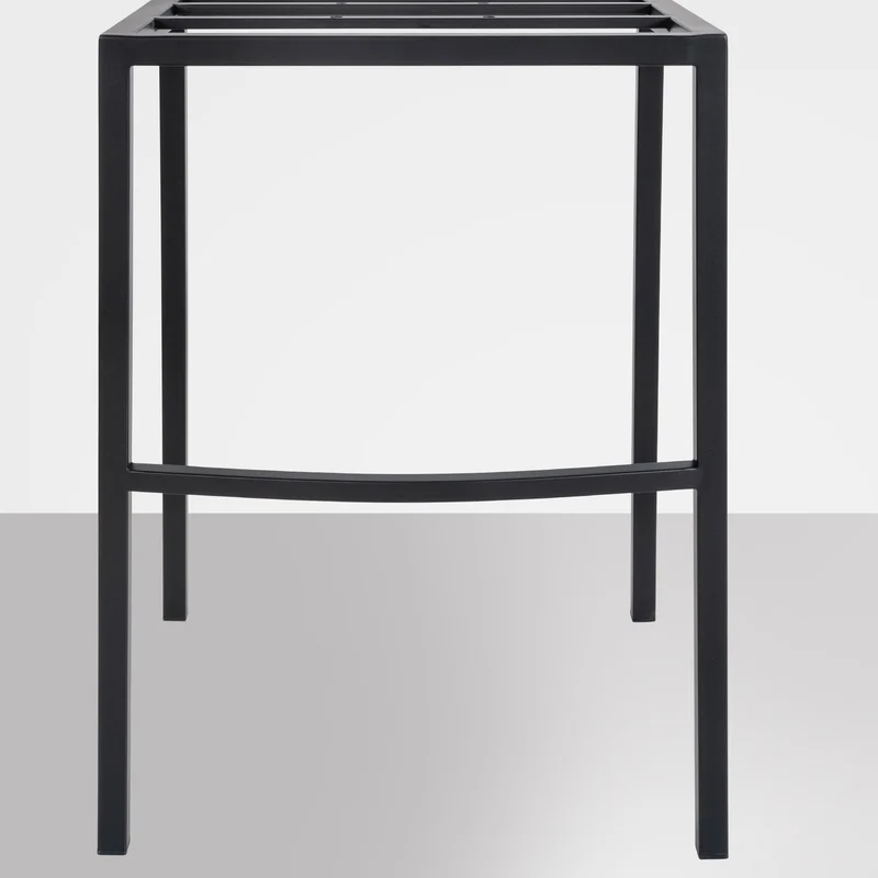 Tabouret de bar x1 assise enveloppante capitonnée en velours gris avec structure à 4 pieds en métal noir 10_0006062