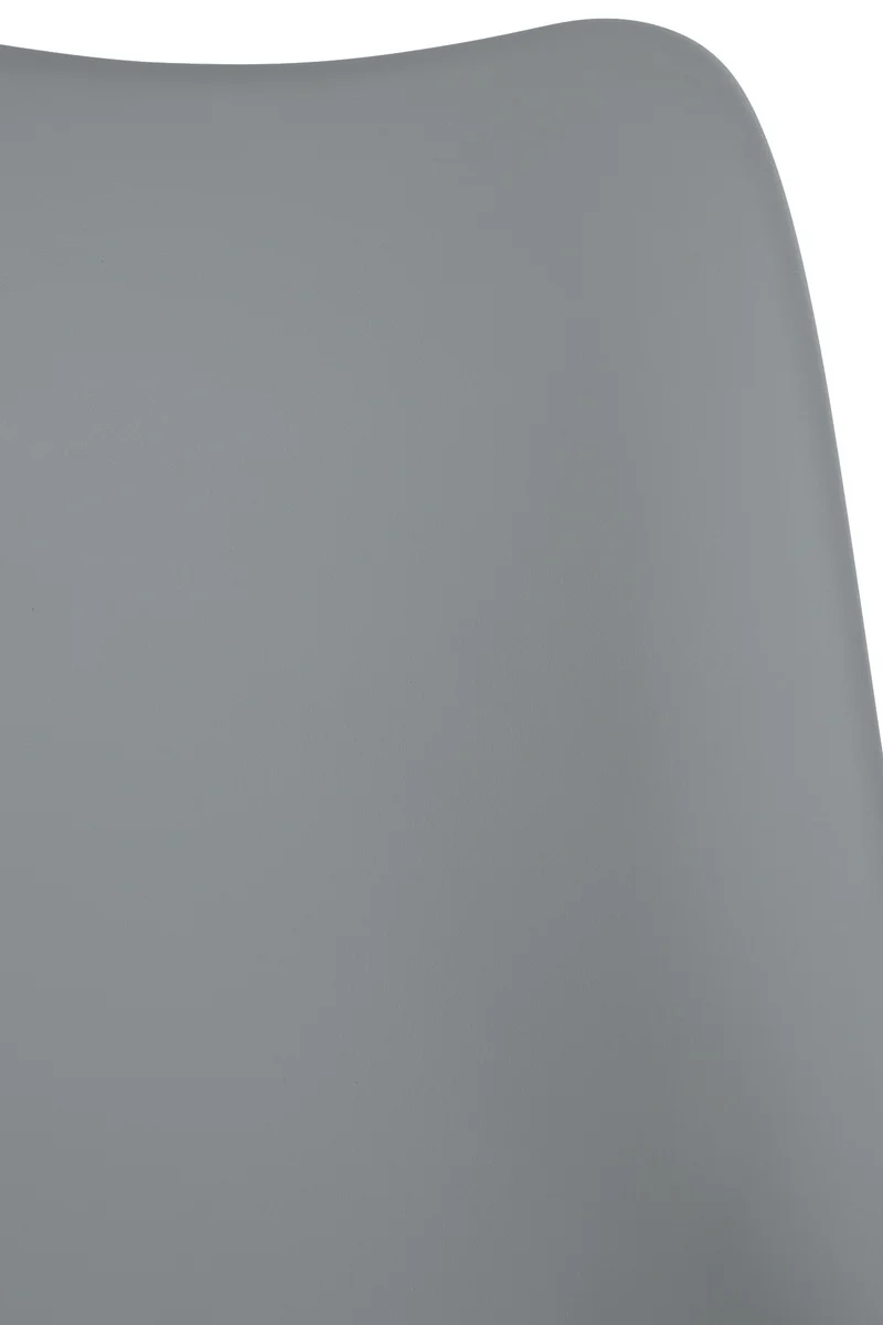 Tabouret de travail sur roulettes hauteur réglable en plastique gris et métal 10_0006944