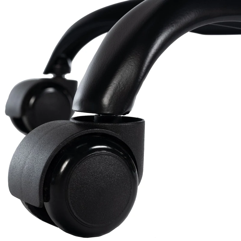 Chaise de bureau ergonomique mécanisme d'inclinaison appui-tête accoudoirs en plastique et maille noir 10_0006924
