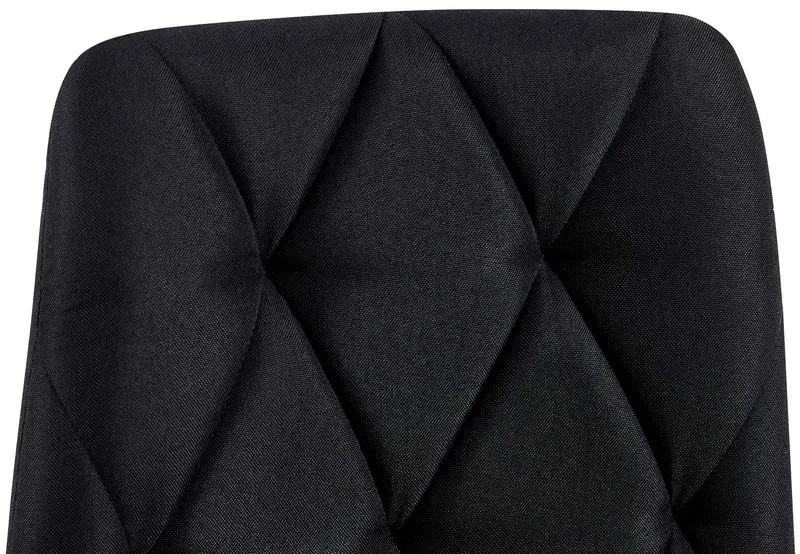 Chaise de salle à manger x1 confort et élégance intemporelle en velours noir et métal 10_0007151
