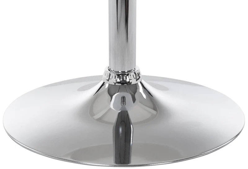 Table de bar bistrot plateau rond diamètre 60 cm en bois noir cadre en métal 10_0005590