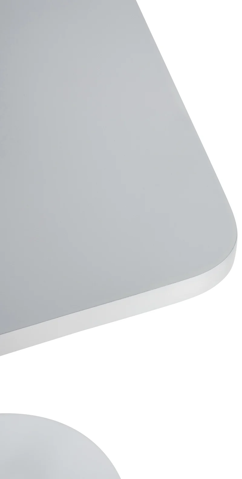 Table de bar bistrot plateau carré 60 x 60 cm en bois blanc cadre en métal blanc 10_0005589