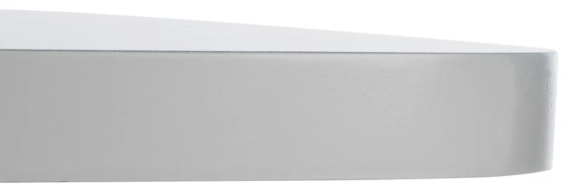 Table de bar bistrot plateau carré 60 x 60 cm en bois blanc cadre en métal blanc 10_0005589