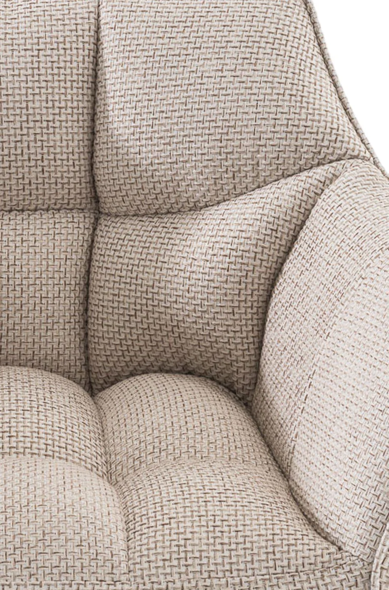 Lot de 2 tabourets de bar réglable en tissu beige assise enveloppante capitonnée avec base carrée en métal blanc 10_0006623