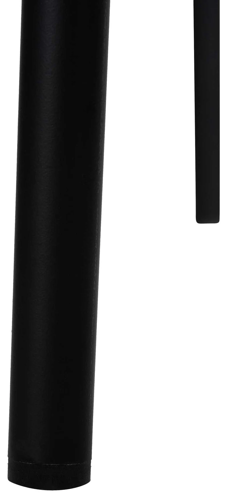 Tabouret de bar x1 empilable assise en plastique crème cadre en métal noir à 4 pieds 10_0005629