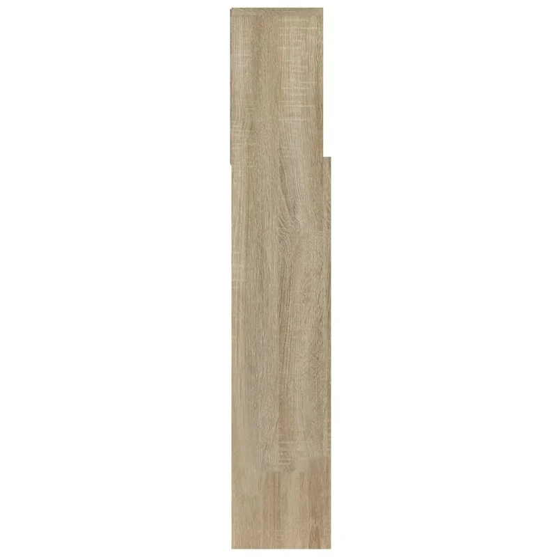Tête de lit avec rangement accessoire de lit table de chevet étagère 100 x 19 x 103,5 cm MDF couleur chêne TDL0200053