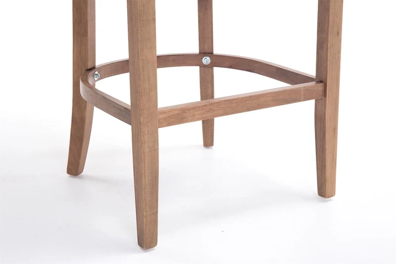Tabouret de bar avec repose-pied design moderne tissu gris foncé etpieds en bois de caoutchouc 10_0001056