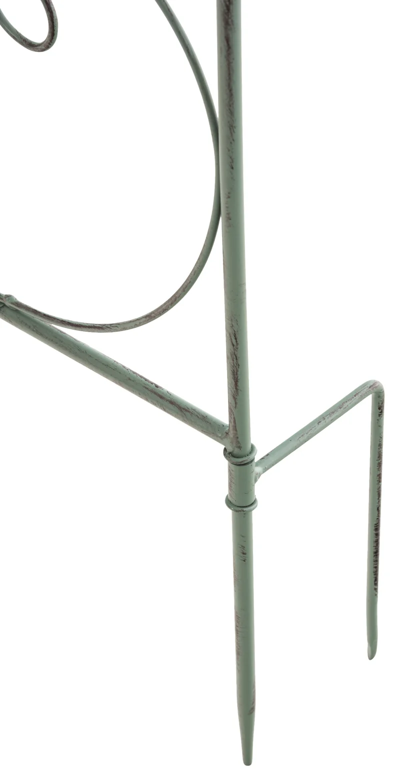 Treillis décoration de jardin rosier plantes grimpantes 133 cm en métal vert vieilli 10_0003891