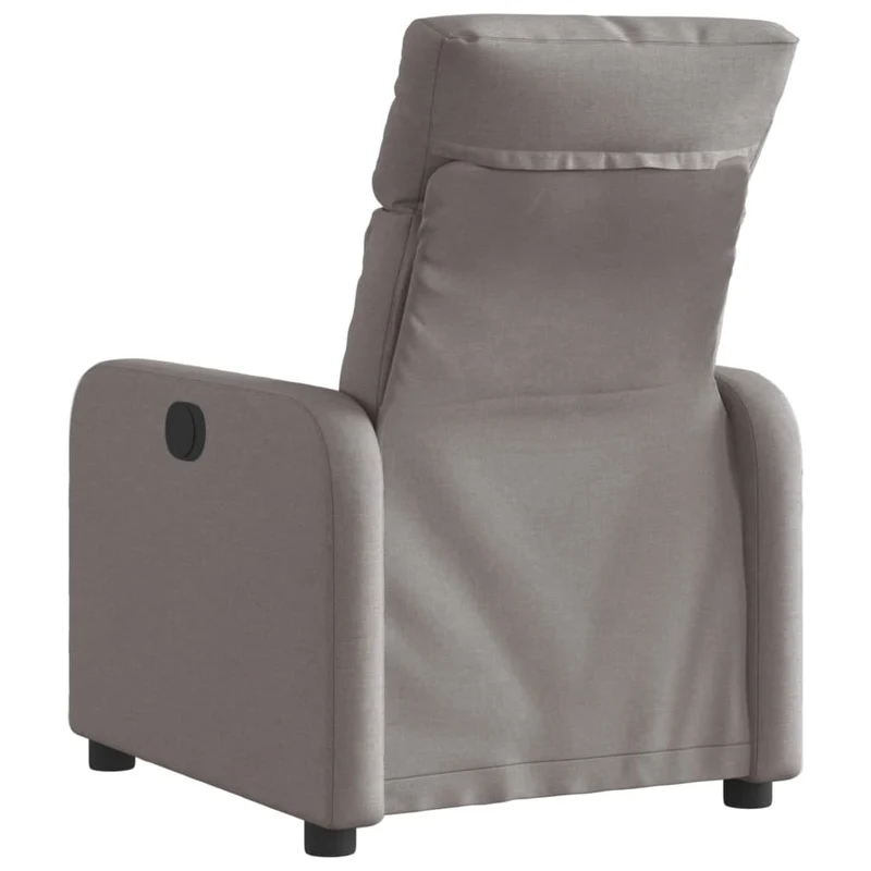 Fauteuil relax TV fonction d'inclinaison électrique très confortable en tissu taupe DEC028575