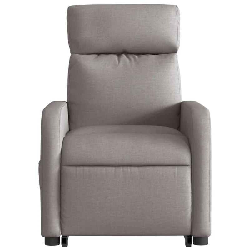 Fauteuil relax TV rembourrage confortable fonction de levage électrique en tissu taupe DEC028192