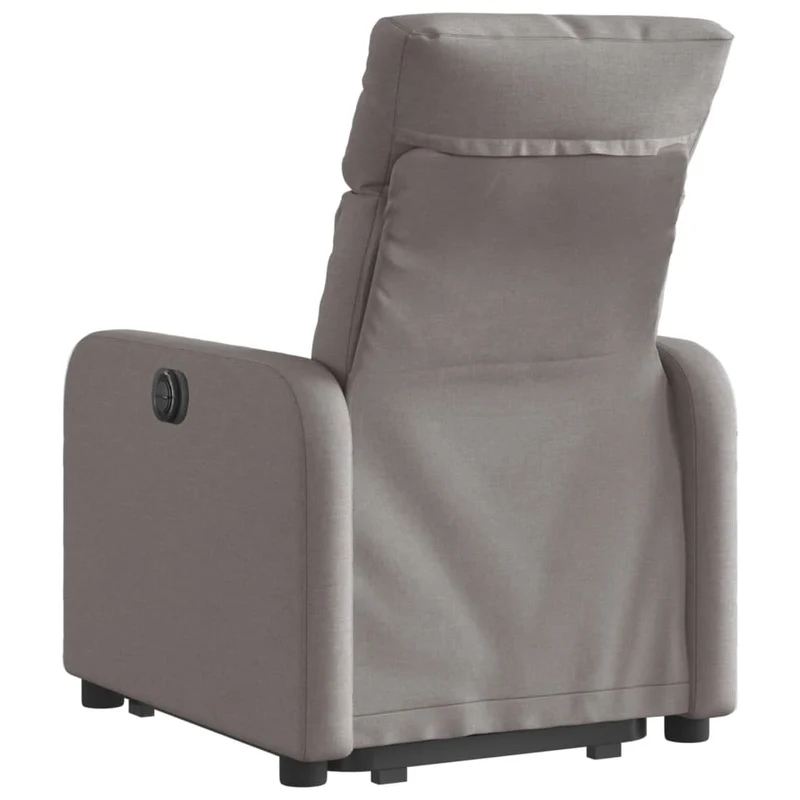 Fauteuil relax TV fonction de levage électrique très confortable en tissu taupe DEC028568