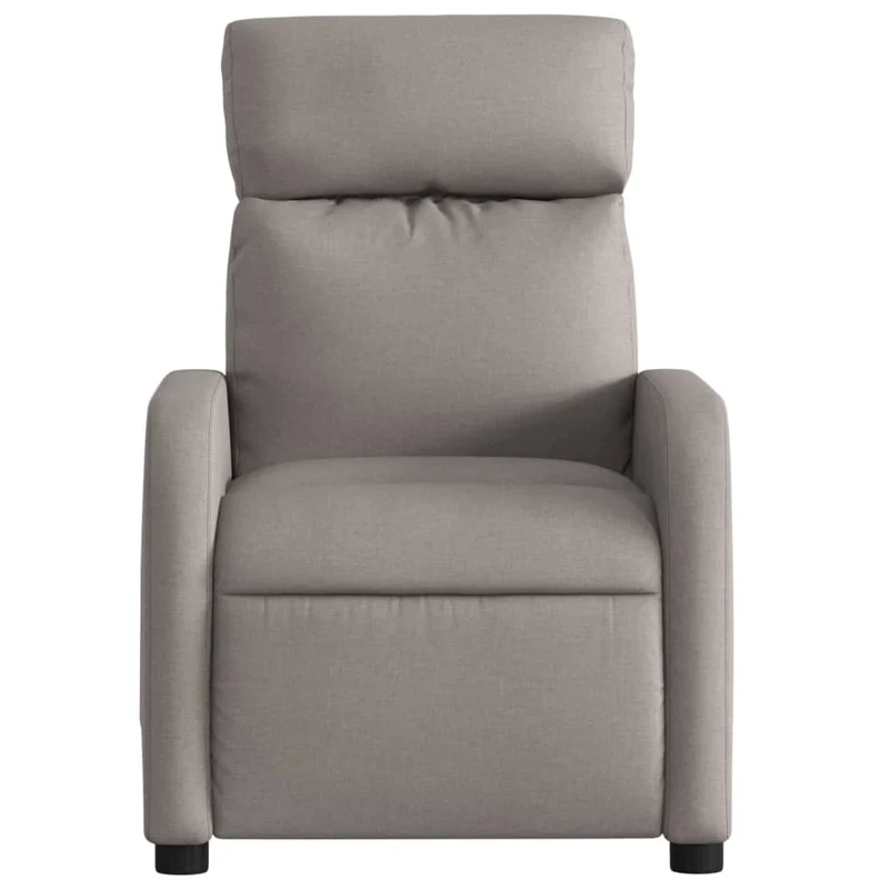 Fauteuil relax TV rembourrage confortable fonction d'inclinaison manuelle en tissu taupe DEC028191