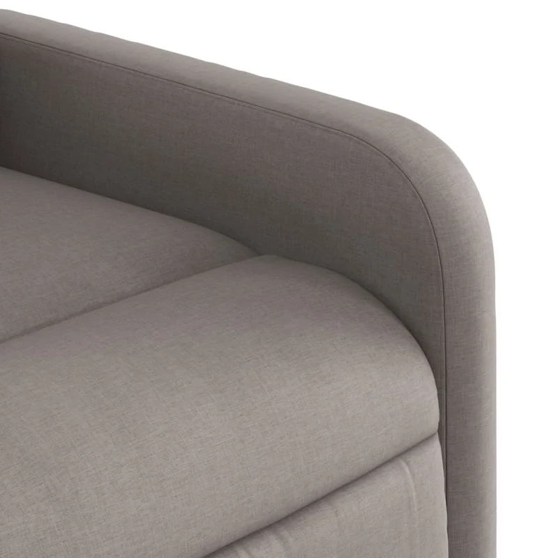 Fauteuil relax TV rembourrage confortable fonction d'inclinaison manuelle en tissu taupe DEC028191