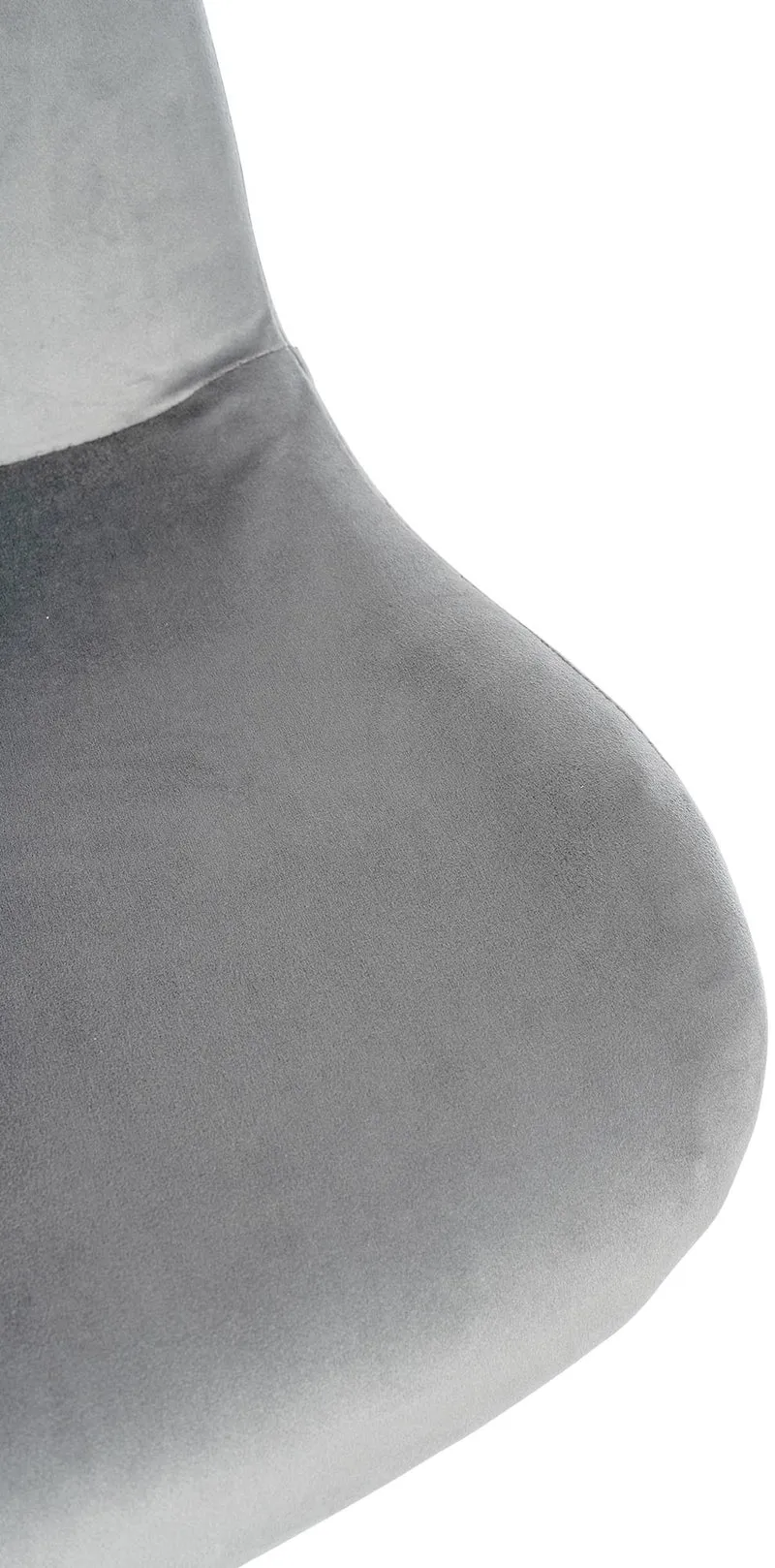 Tabouret de bar x1 réglable en hauteur et rotatif repose-pieds en velours gris cadre en métal noir 10_0005814