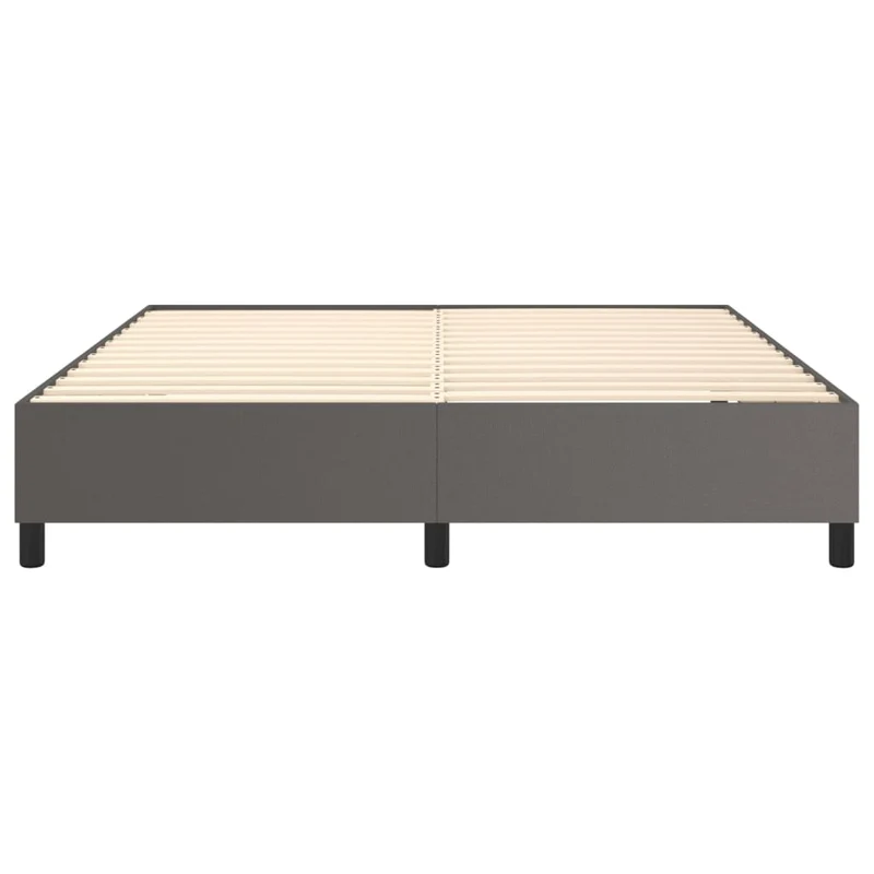 Sommier à lattes sur pieds cadre de lit 160x200 cm synthétique gris TDL0207223