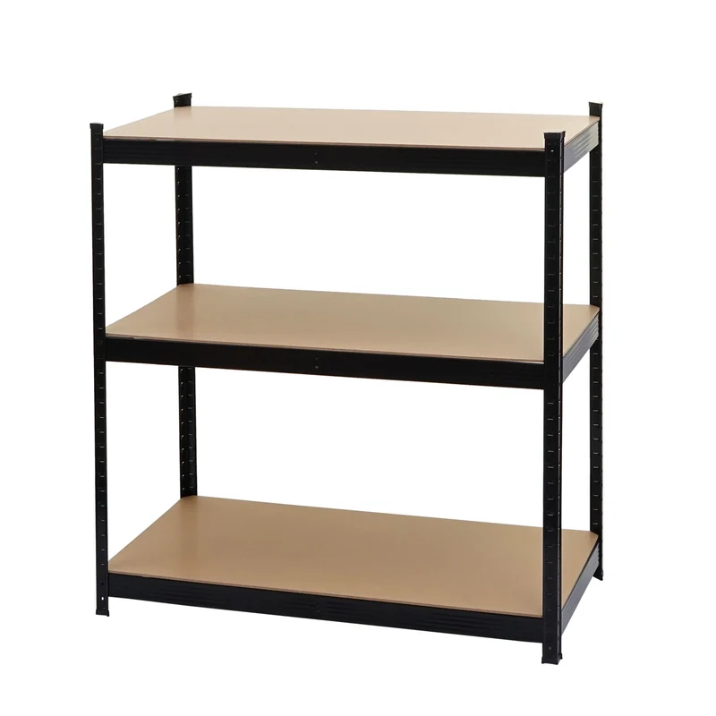 Rayonnage métallique noir étagère renforcée 875 kg 5 niveaux 200x100x60 cm 04_0008689