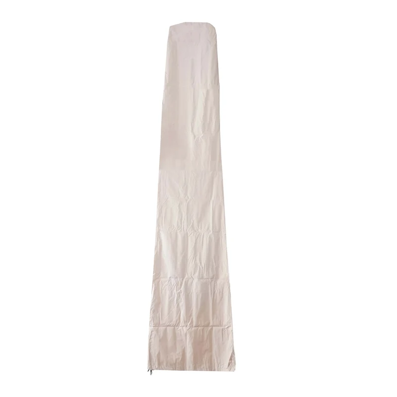 Housse de protection pour parasol XXL convient aux parasols jusqu'à 5x5 m Crème – Fermeture éclair 04_0007041
