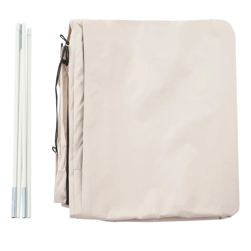 Housse de protection pour parasol XXL convient aux parasols jusqu'à 5x5 m Crème – Fermeture éclair 04_0007041