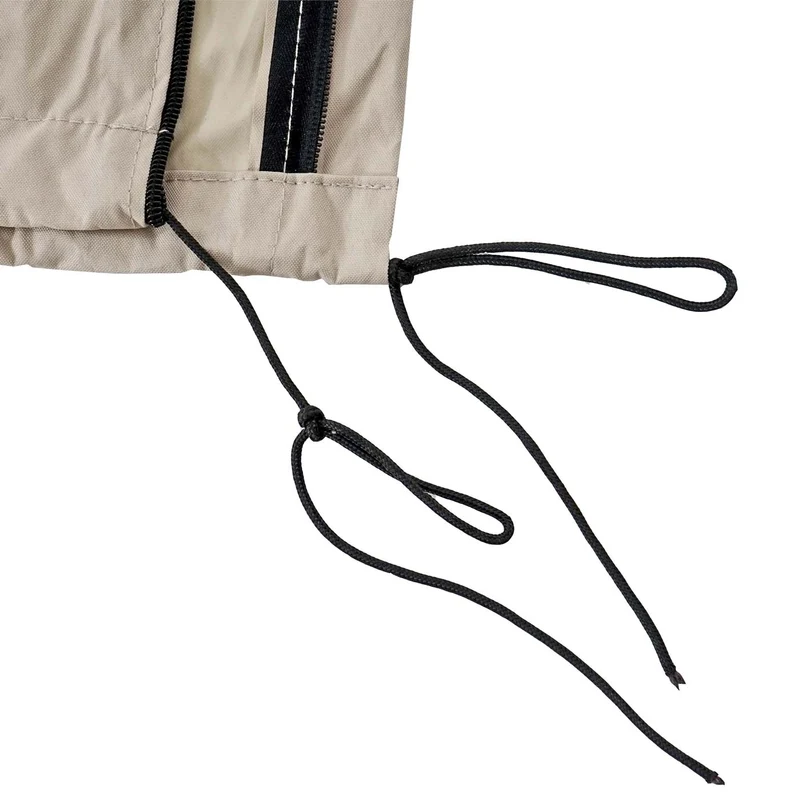Housse de protection pour parasol XXL convient aux parasols jusqu'à 5x5 m Crème – Fermeture éclair 04_0007041