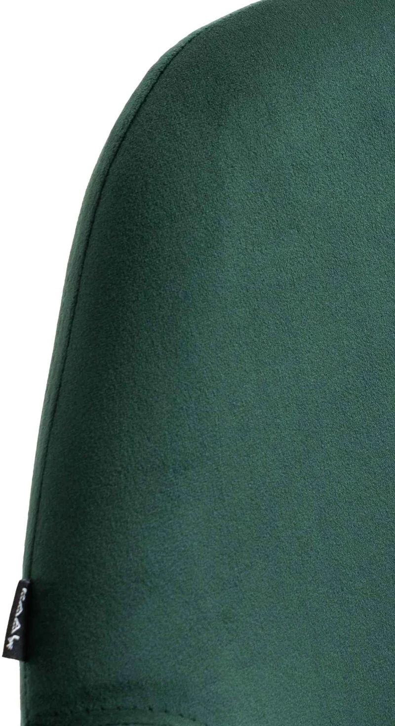 Lot de 2 tabourets de bar repose-pieds intégré revêtement velours vert structure en métal doré TDB10739