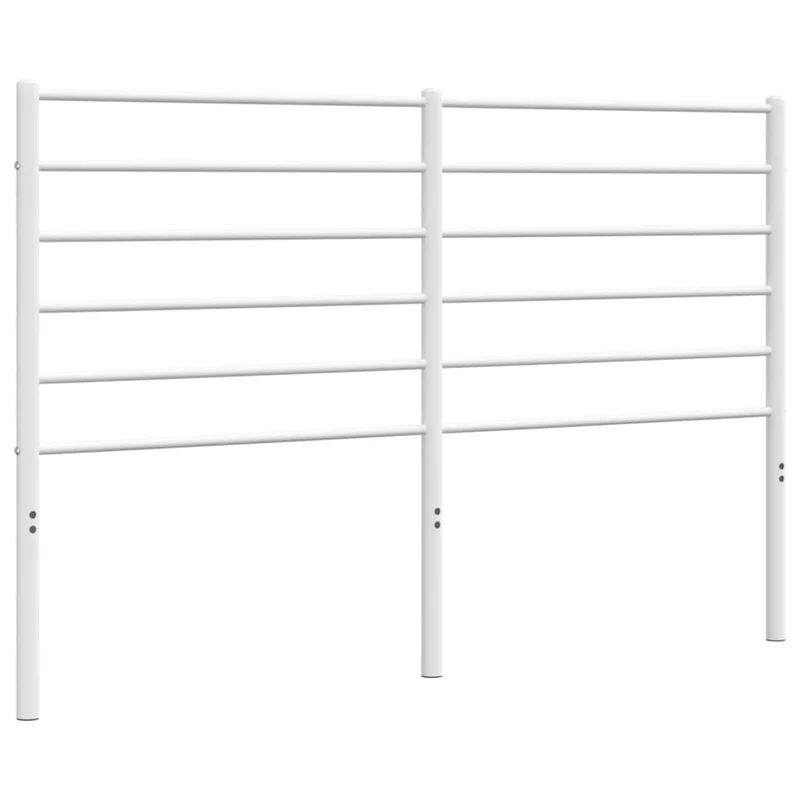 Tête de lit accessoire couchage chambre à coucher meuble 135 cm métal blanc TDL0202482