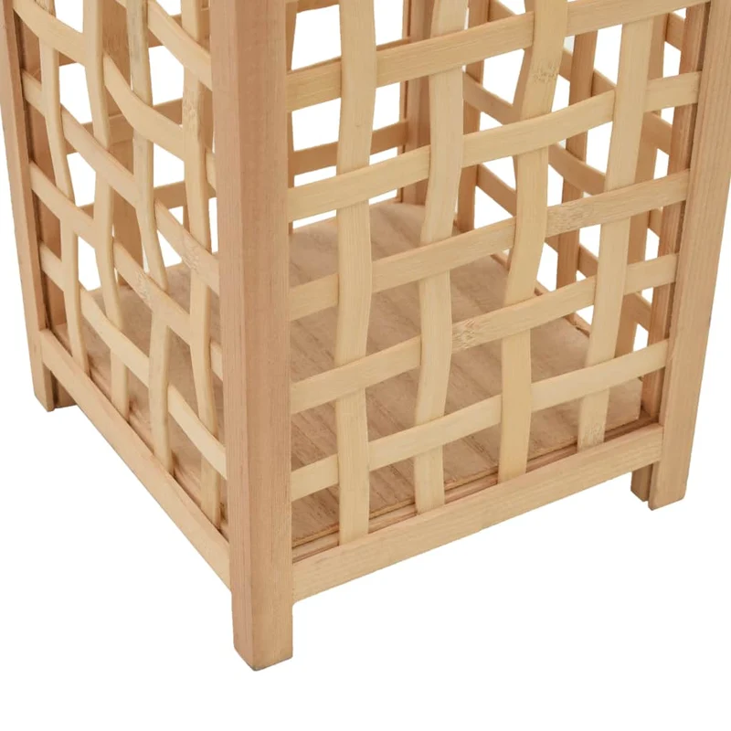 Bougeoir suspendu porte-bougie bambou naturel décoration extérieur DEC020009