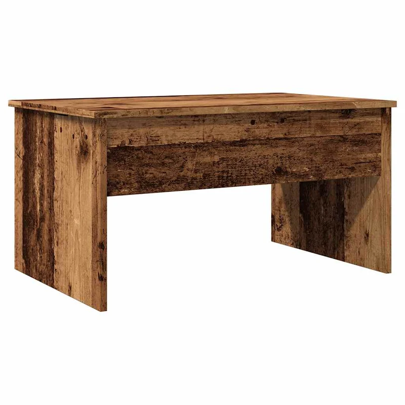 Table basse avec plateau relevable 80 x 50,5 x 41,5 cm bois d'ingénierie marron vieilli DEC040209