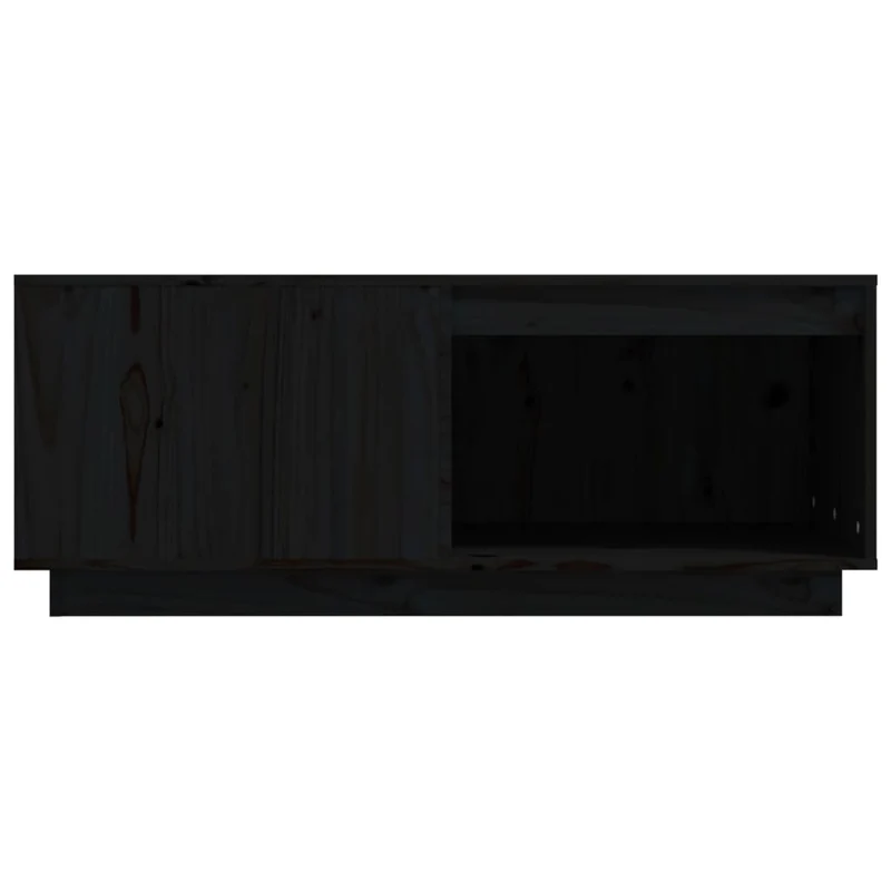 Table basse design moderne et contemporain 100 x 101 x 40,5 cm bois massif de pin noir DEC039527