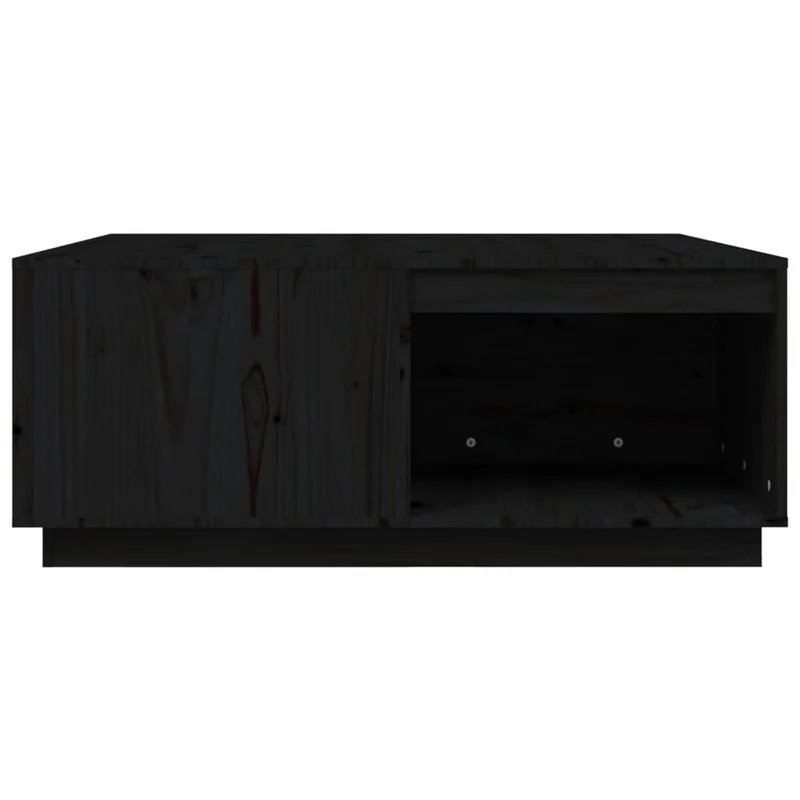 Table basse design moderne et contemporain 100 x 101 x 40,5 cm bois massif de pin noir DEC039527