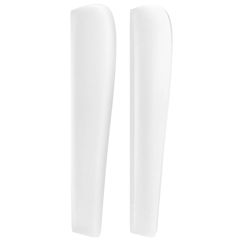 Tête de lit accessoire couchage chambre à coucher meuble avec rebord latéral 103 x 23 x 118/128 cm synthétique blanc TDL0205797