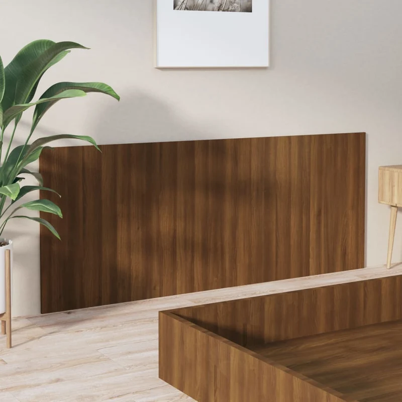 Tête de lit accessoire couchage chambre à coucher meuble 200 x 1,5 x 80 cm MDF marron TDL0203587