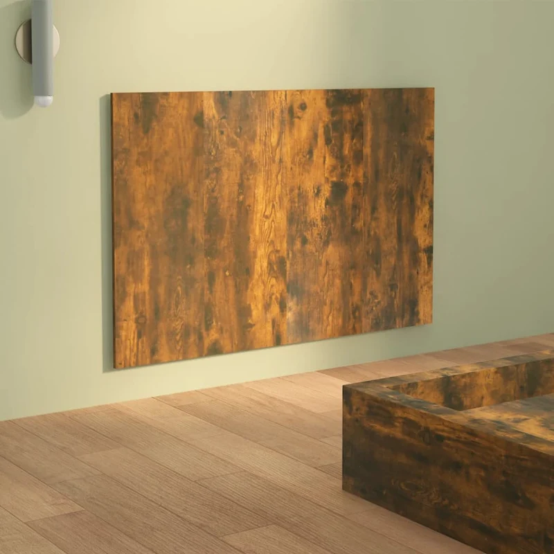 Tête de lit accessoire couchage chambre à coucher meuble 120 x 1,5 x 80 cm MDF marron TDL0203592