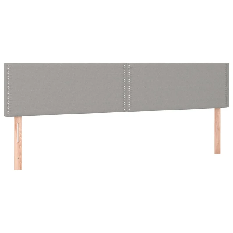 Cadre de lit LED avec sommier tête de lit matelas surmatelas 200x200 cm tissu gris clair TDL0207809