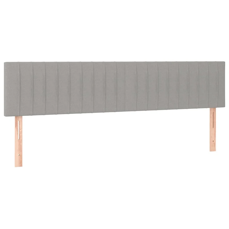 Cadre de lit LED avec sommier tête de lit matelas surmatelas 200x200 cm tissu gris clair TDL0207780