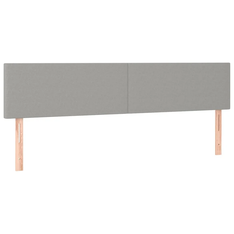 Cadre de lit LED avec sommier tête de lit matelas surmatelas 200x200 cm tissu gris clair TDL0207781