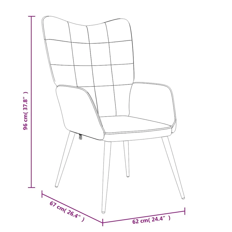 Chaise de canapé design moderne avec repose-pieds en tissu gris foncé DEC026582