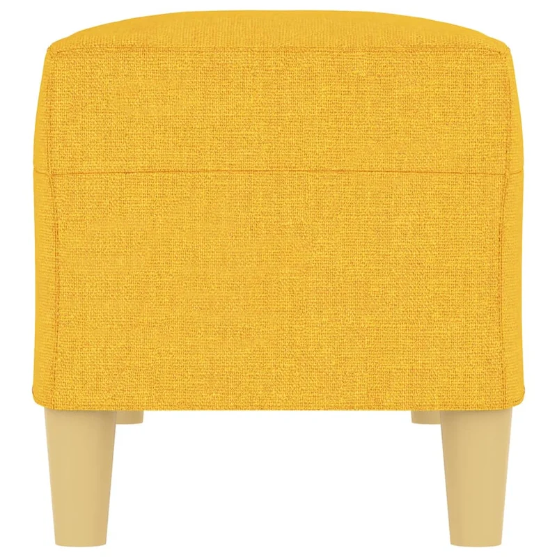 Banquette multifonctionnelle banc d'entrée bout de lit 100 x 35 x 41 cm tissu jaune DEC024675