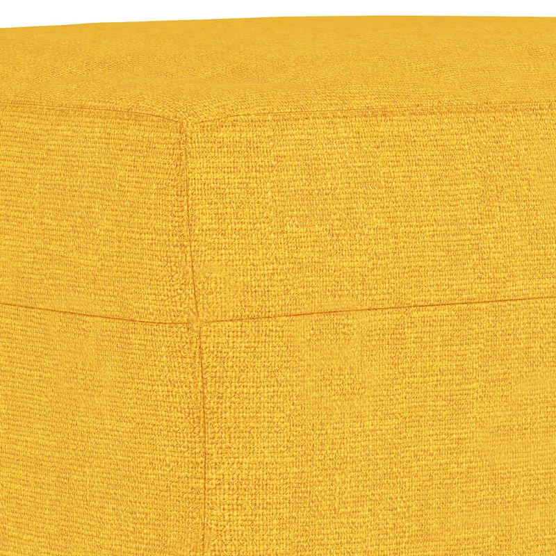Banquette multifonctionnelle banc d'entrée bout de lit 100 x 35 x 41 cm tissu jaune DEC024675