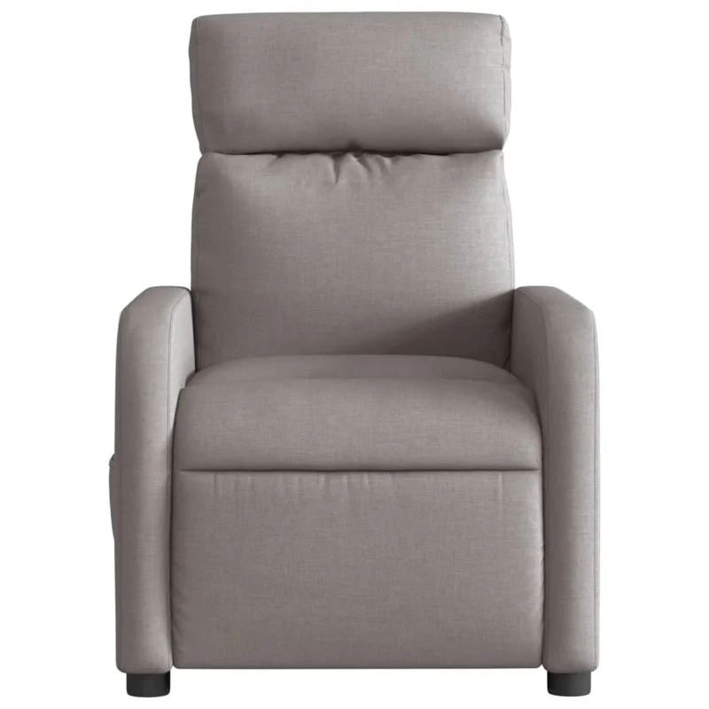 Fauteuil de relaxation TV fonction massage inclinable électrique en tissu taupe DEC027269
