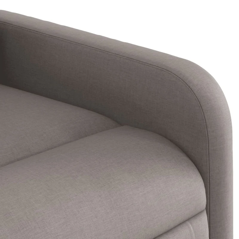 Fauteuil de relaxation TV fonction massage inclinable électrique 6 points de massage en tissu taupe DEC027267