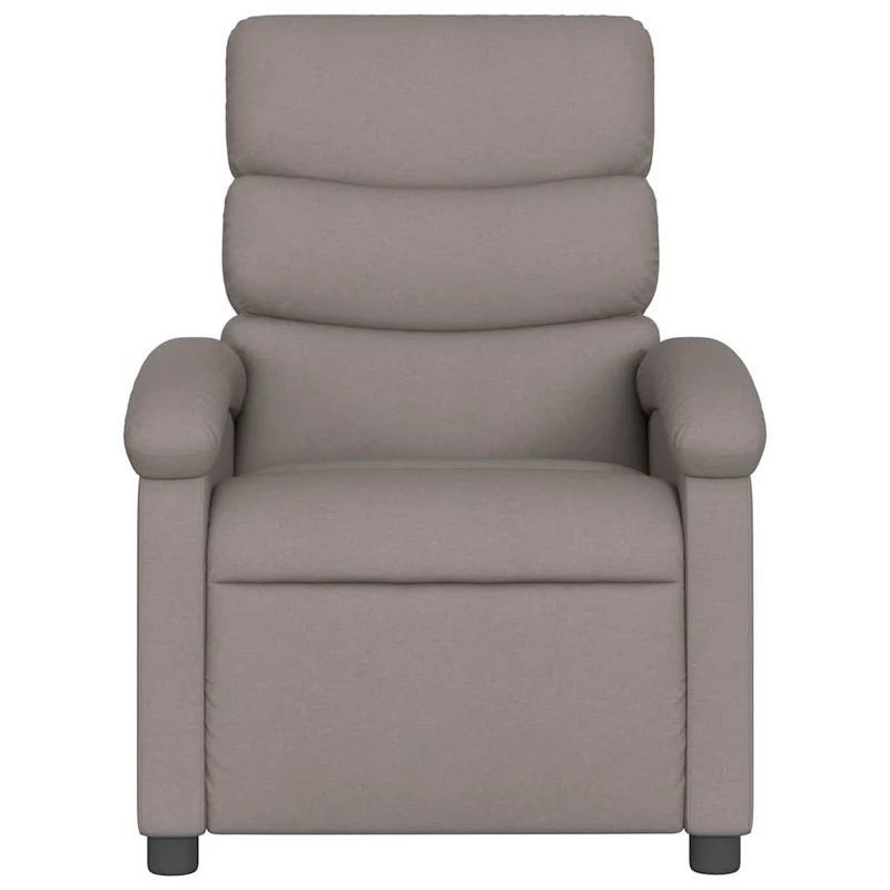 Fauteuil de relaxation TV fonction massage inclinable électrique 6 points de massage en tissu taupe DEC027270