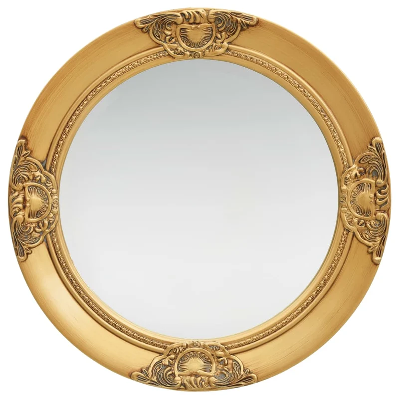 Miroir mural rondstyle baroque 50 cm Doré DEC022887