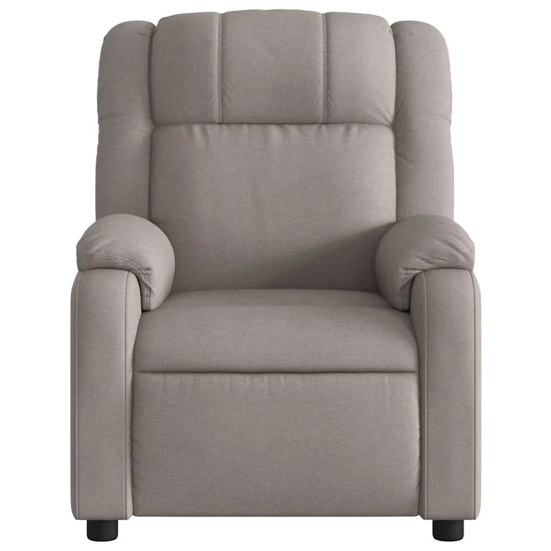 Fauteuil de relaxation TV fonction massage inclinable électrique 6 points de massage en tissu taupe DEC027268