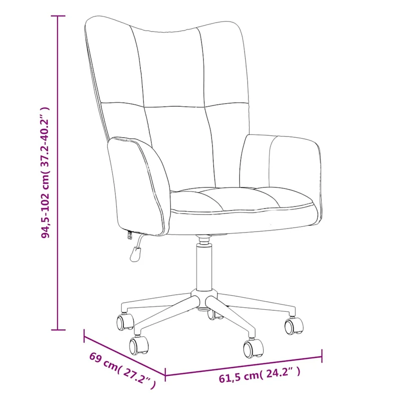 Fauteuil lounge chaise de canapé sur roulettes design moderne en velours gris foncé DEC026695