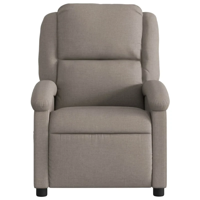 Fauteuil de relaxation TV fonction massage inclinable électrique 6 points de massage en tissu taupe DEC027264