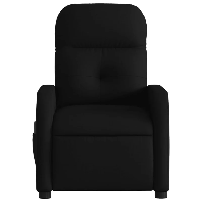 Fauteuil de relaxation TV fonction massage inclinable électrique 6 points de massage en tissu noir DEC027231