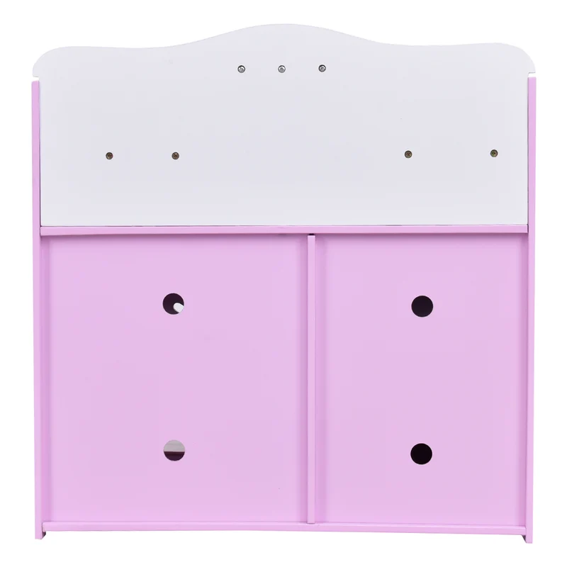 Cuisine pour enfant en bois cuisine de jouets cuisine de jeux cuisine éducatif jeux de rôle rose et blanc 20_0000522
