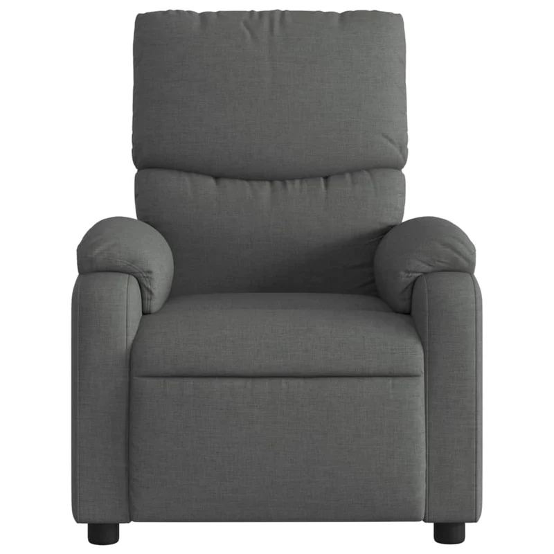 Fauteuil de relaxation TV fonction massage inclinable massage par vibrations par 6 points en tissu gris foncé DEC026955