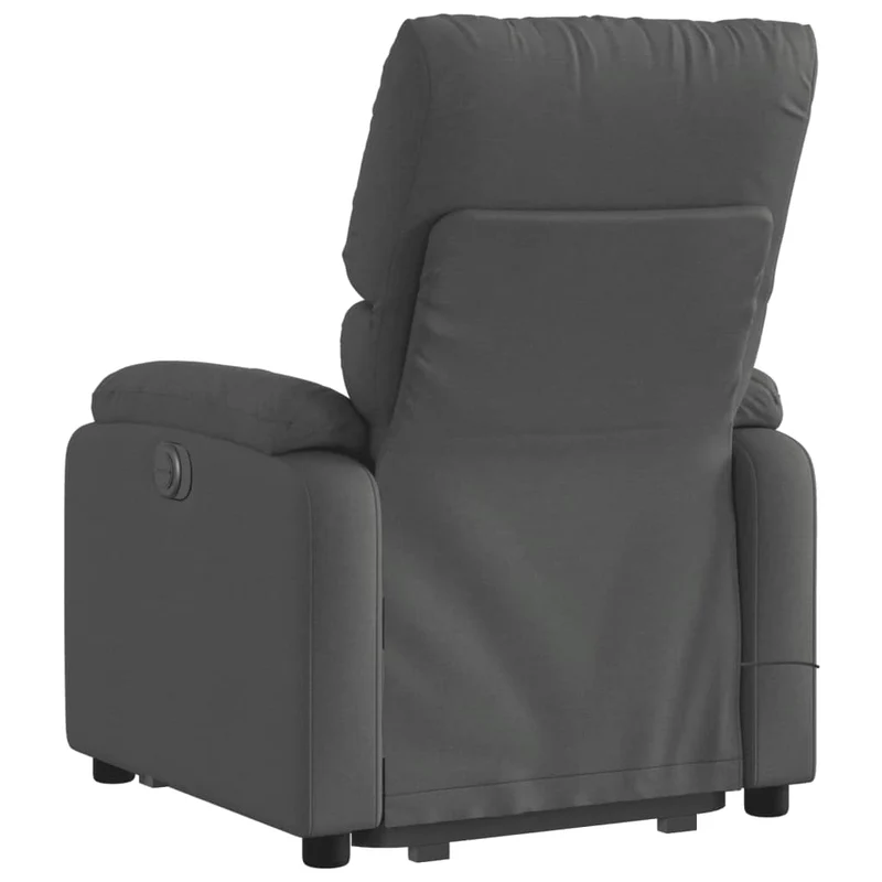 Fauteuil de relaxation TV fonction massage inclinable massage par vibrations par 6 points en tissu gris foncé tissu DEC026952